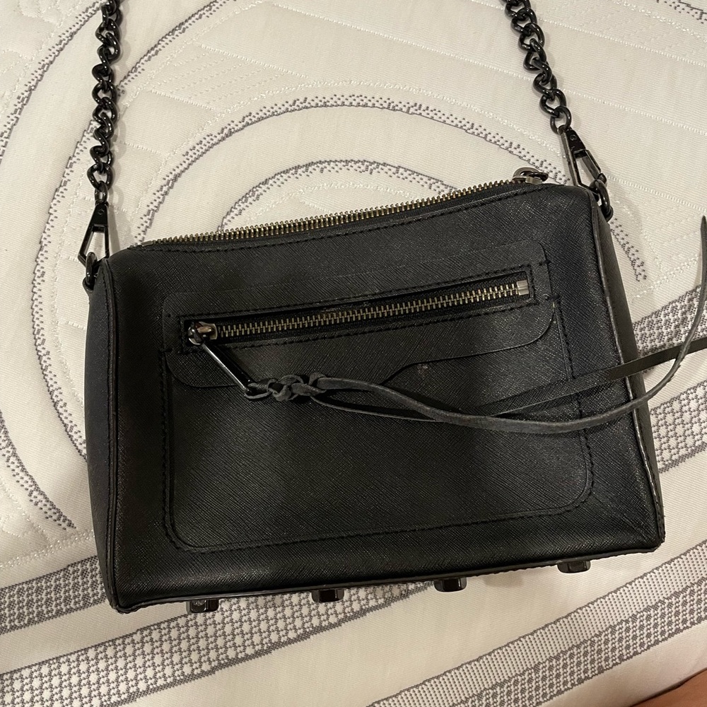 Rebecca Minkoff Black Leather Crossbody Bag